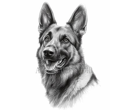 Koszulka Dog Niemiecki 100% bawełna luźna koszulka, t-shirt biały ołówek